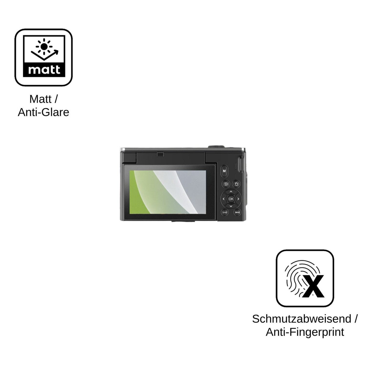 4x Schutzfolie matt für Ourlife D610 Display-Schutzfolie