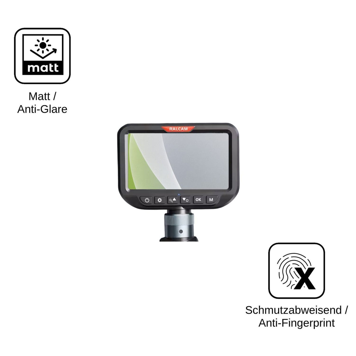 4x Schutzfolie matt für Ralcam Endoscope Camera 5 Display-Schutzfolie