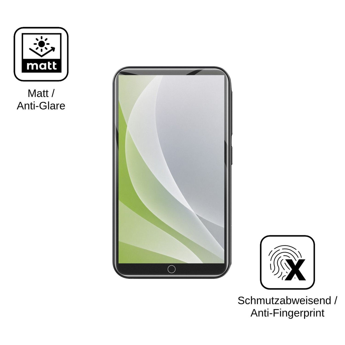 4x Schutzfolie matt für ZAQE M12 Display-Schutzfolie