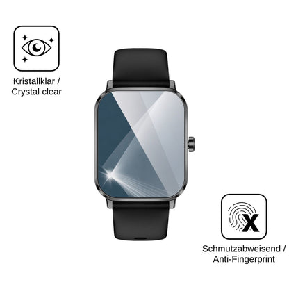 2x 9H Schutzfolie für Beafon Smartwatch 103 Panzerfolie