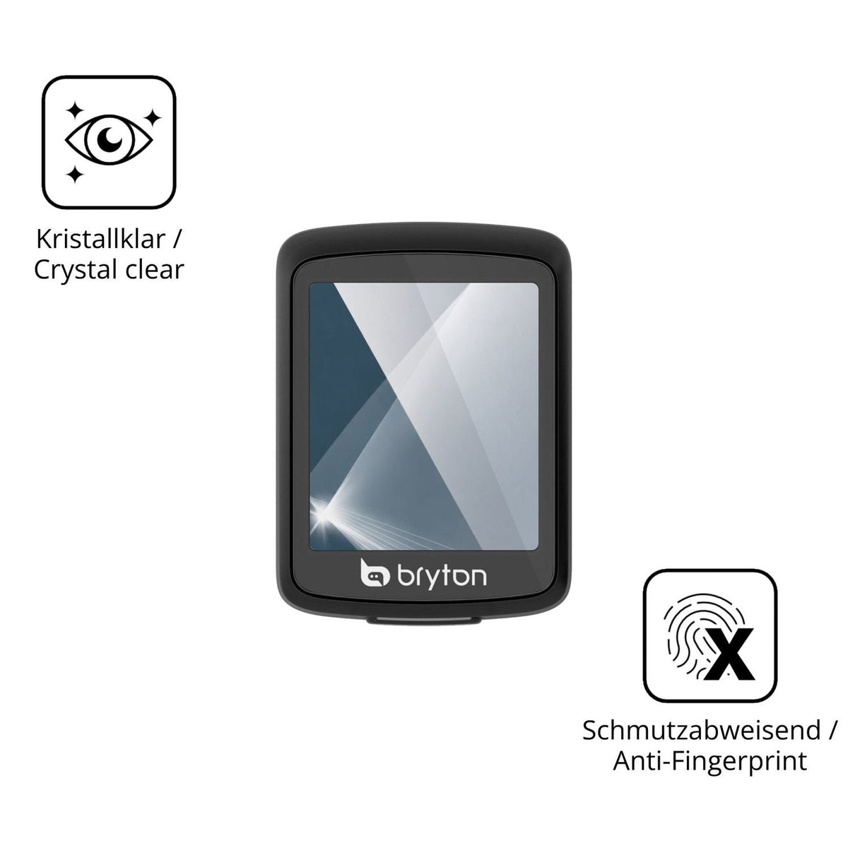 Flexible TPU-Folie passend zugeschnitten für Bryton Go, vollständige Abdeckung