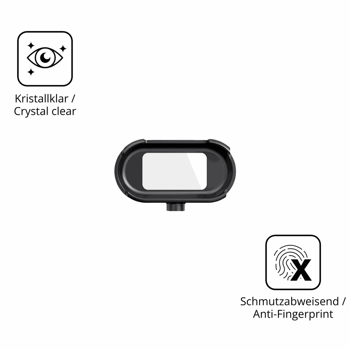 Flexible TPU-Folie passend zugeschnitten für Cossify HW0612 Mini Action-Cam, vollständige Abdeckung