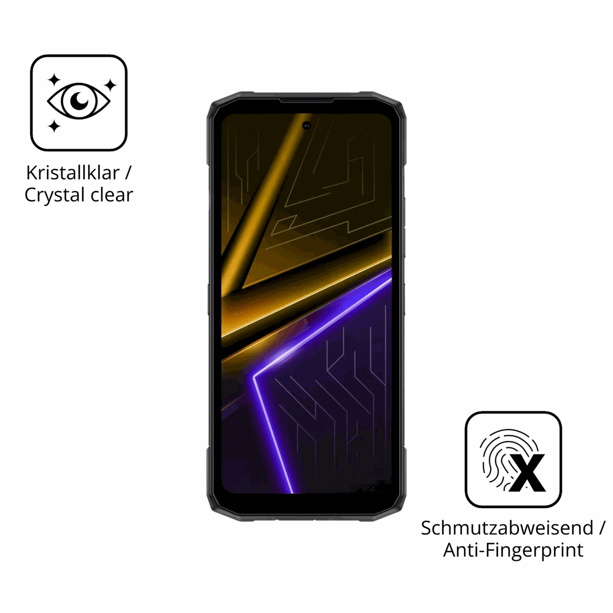 Flexible TPU-Folie passend zugeschnitten für Doogee Blade 20 Max, vollständige Abdeckung
