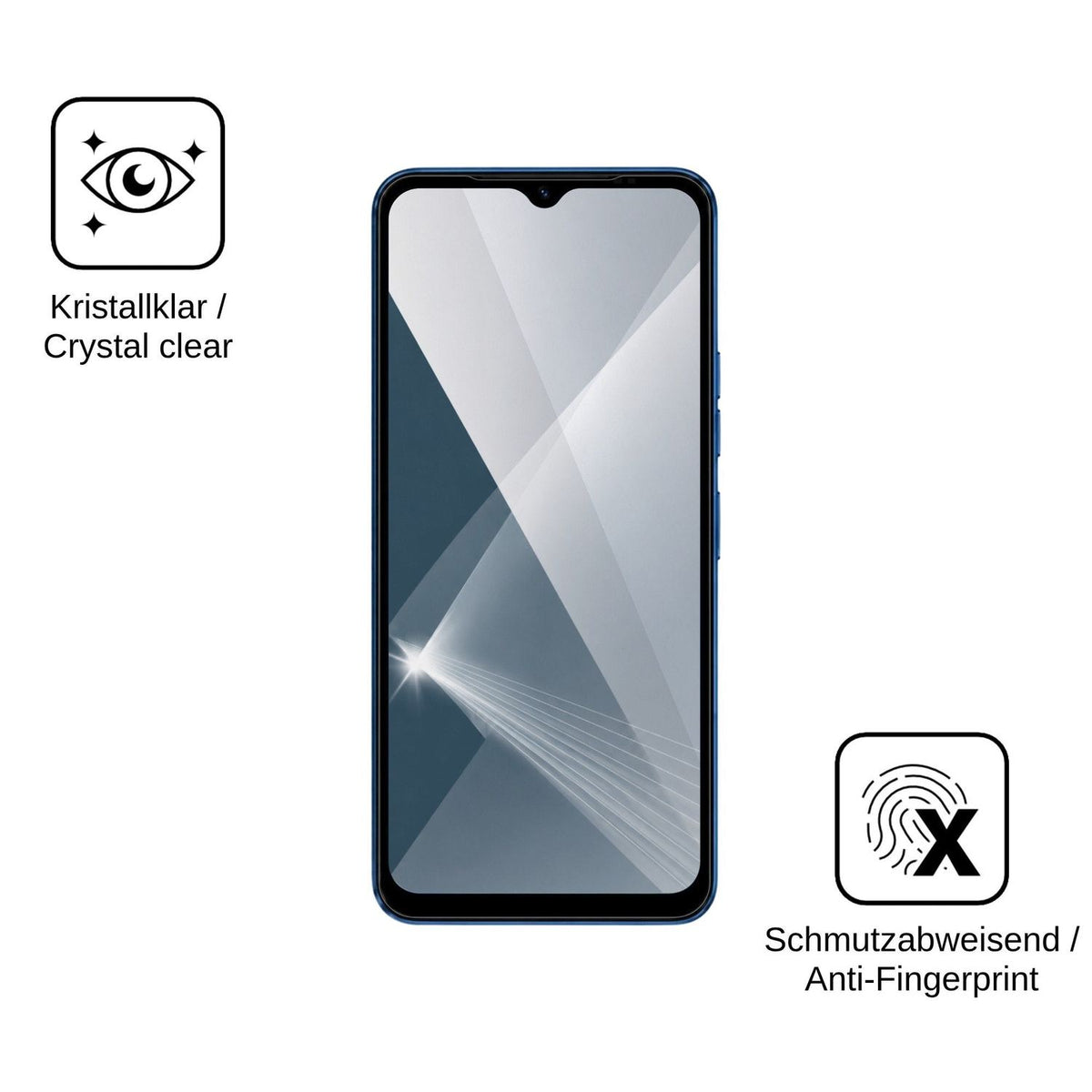 2x 9H Schutzfolie für Doogee Note 57 Pro Panzerfolie