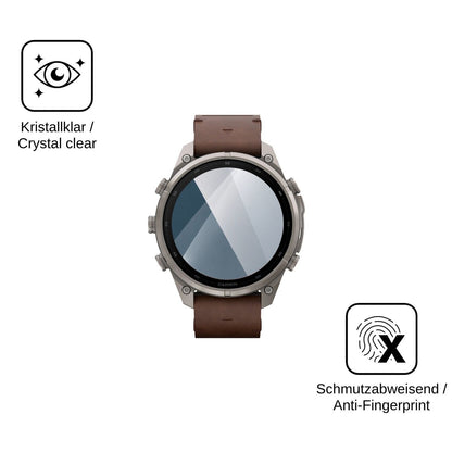 2x 9H Schutzfolie für Garmin Fenix 9 Panzerfolie
