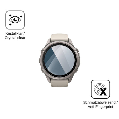 2x 9H Schutzfolie für Garmin Fenix 9 Pro Panzerfolie