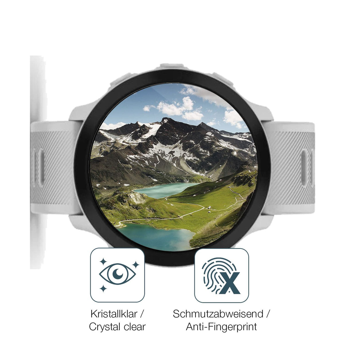 Flexible TPU-Folie passend zugeschnitten für Garmin Forerunner 55, vollständige Abdeckung
