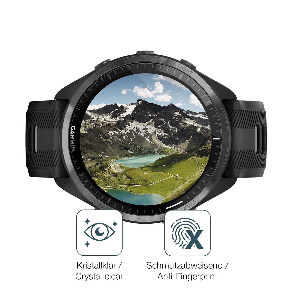 Flexible TPU-Folie passend zugeschnitten für Garmin Forerunner 965, vollständige Abdeckung
