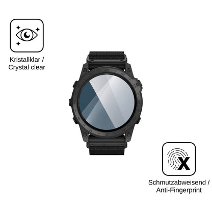 2x 9H Schutzfolie für Garmin tactix 7 Pro Ballistics Edition Panzerfolie