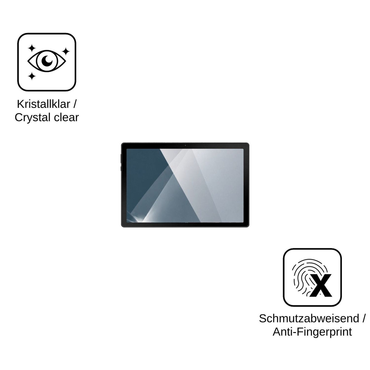 2x 9H Schutzfolie für Gleeso Tablet 10.1 Panzerfolie