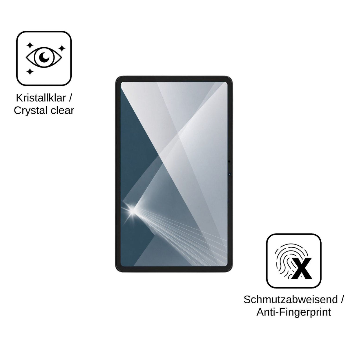 2x 9H Schutzfolie für Honor Pad X7b Panzerfolie