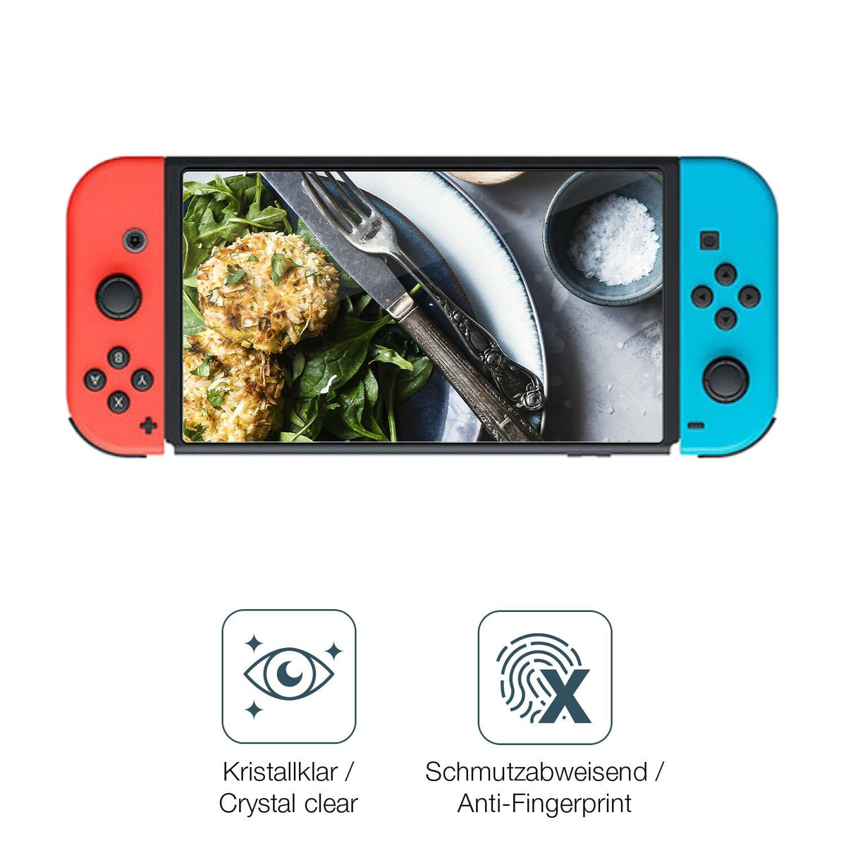 Flexible TPU-Folie passend zugeschnitten für Nintendo Switch OLED, vollständige Abdeckung