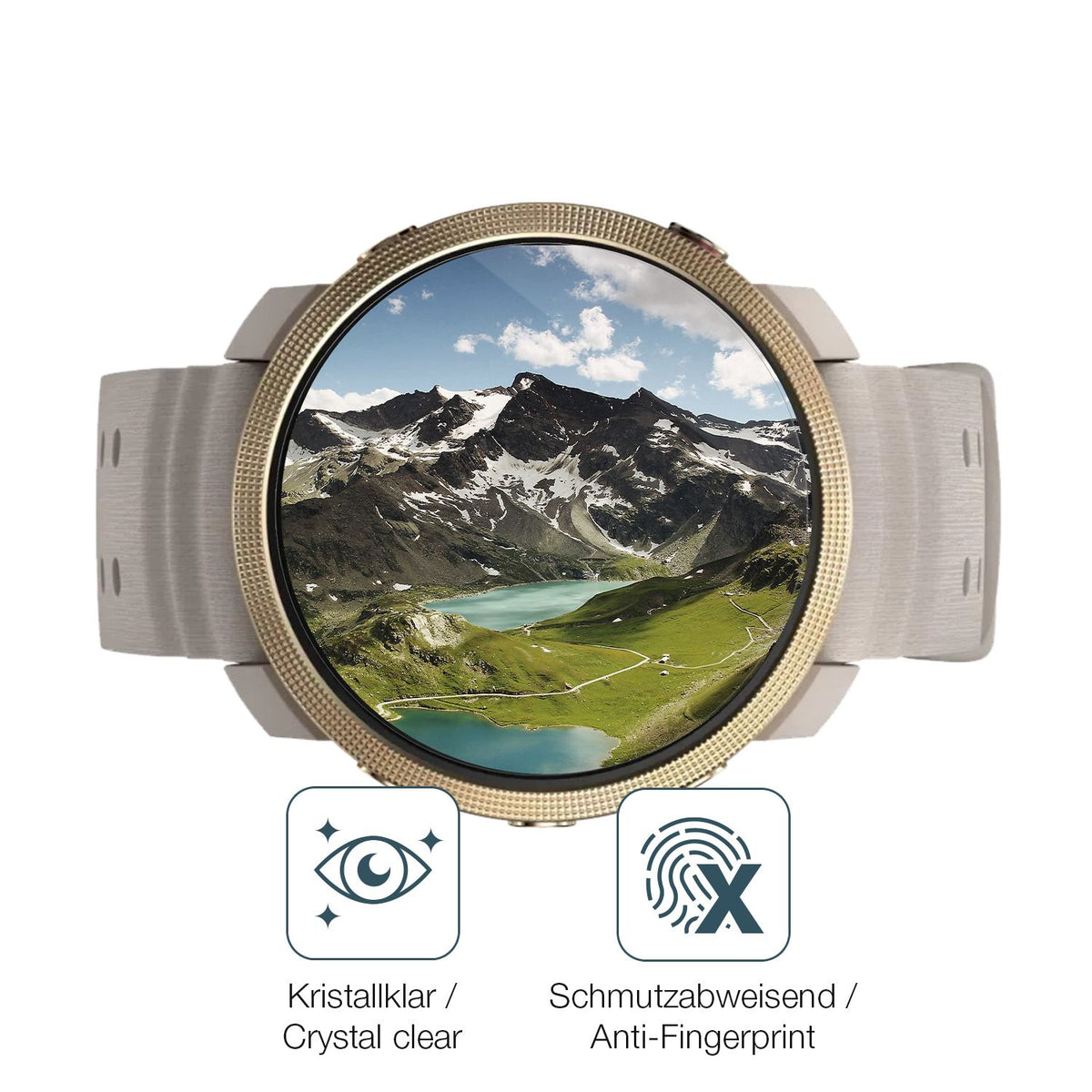 Flexible TPU-Folie passend zugeschnitten für Polar Vantage M3, vollständige Abdeckung