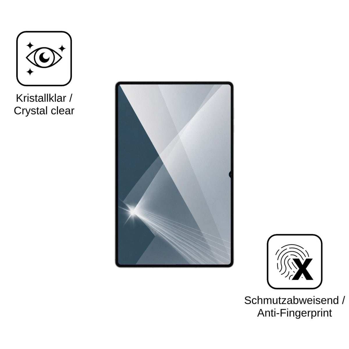 2x 9H Schutzfolie für Samsung Galaxy Tab S12 Ultra Panzerfolie