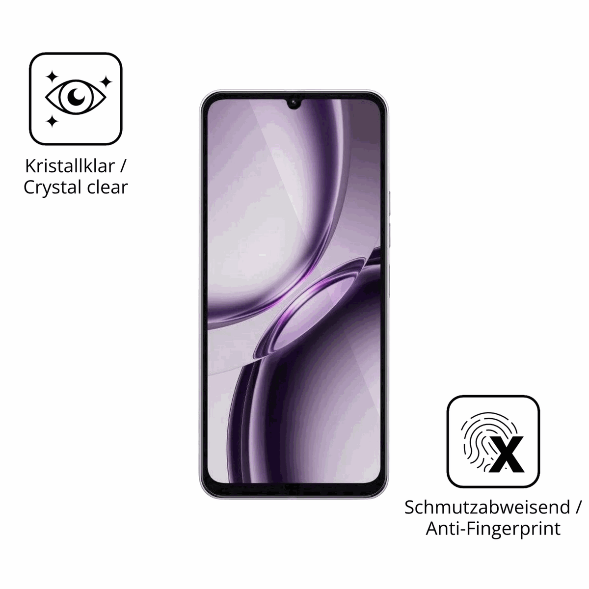Flexible TPU-Folie passend zugeschnitten für Tecno Pop 20, vollständige Abdeckung