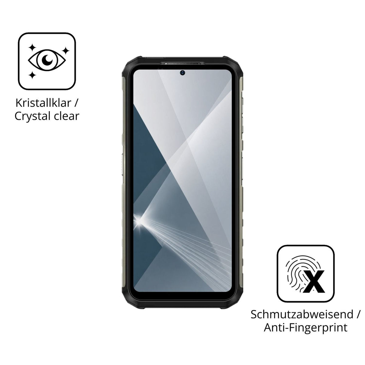 Flexible TPU-Folie passend zugeschnitten für Ulefone Armor 22 Pro, vollständige Abdeckung