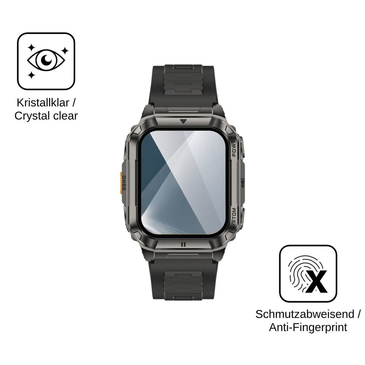 2x 9H Schutzfolie für Ulefone Armor Watch Ultra Panzerfolie