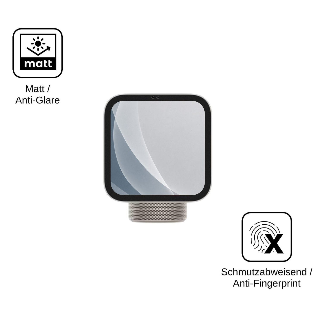 2x 9H Schutzfolie matt für Apple HomeView Panzerfolie