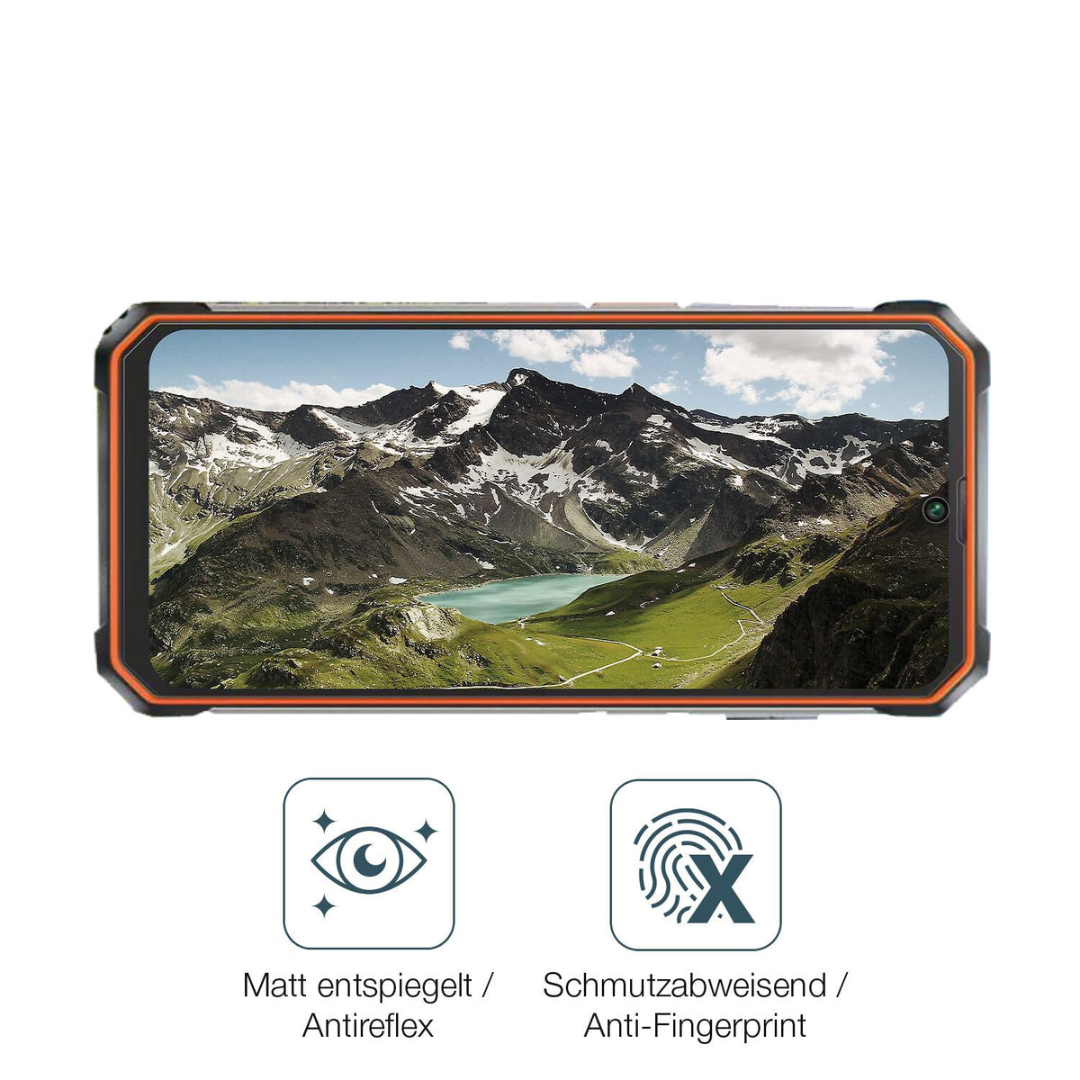 9H Hartbeschichtete, flexible Folie passend zugeschnitten für Blackview BV6200