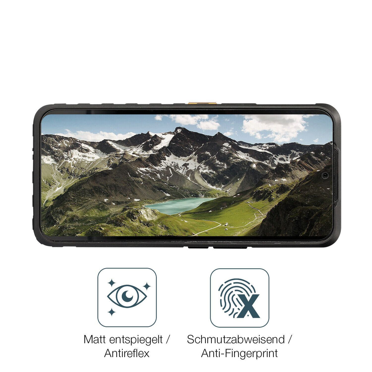 9H Hartbeschichtete, flexible Folie passend zugeschnitten für CAT S53