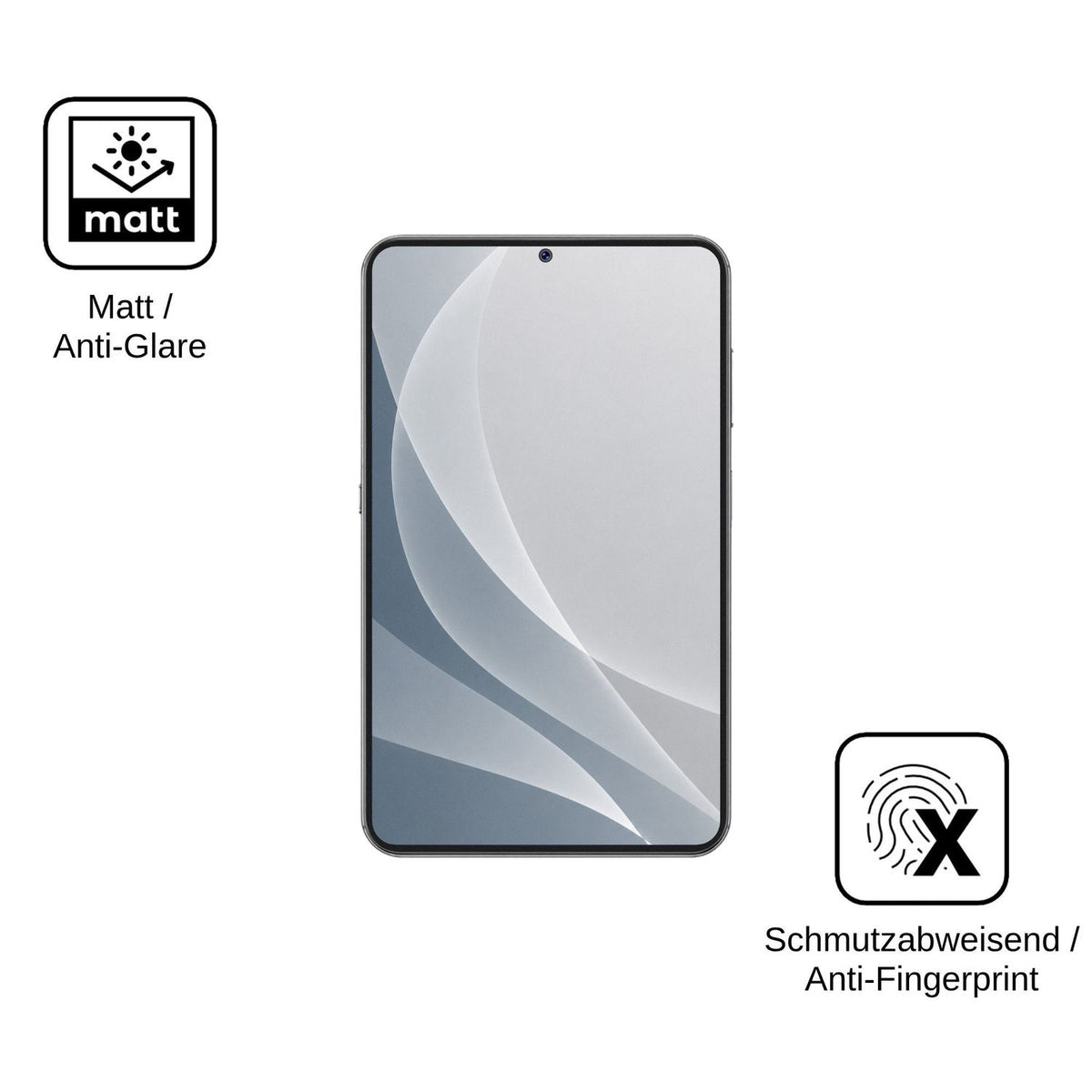 2x 9H Schutzfolie matt für Coolpad Cool X Wide Panzerfolie