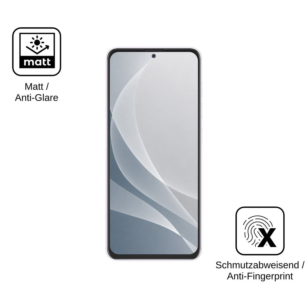 2x 9H Schutzfolie matt für Coolpad Fengshang 80 Pro Panzerfolie