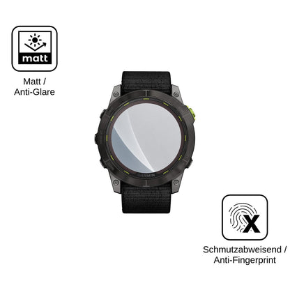 2x 9H Schutzfolie matt für Garmin Enduro 2 Panzerfolie