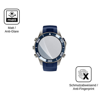 2x 9H Schutzfolie matt für Garmin MARQ Diver Panzerfolie