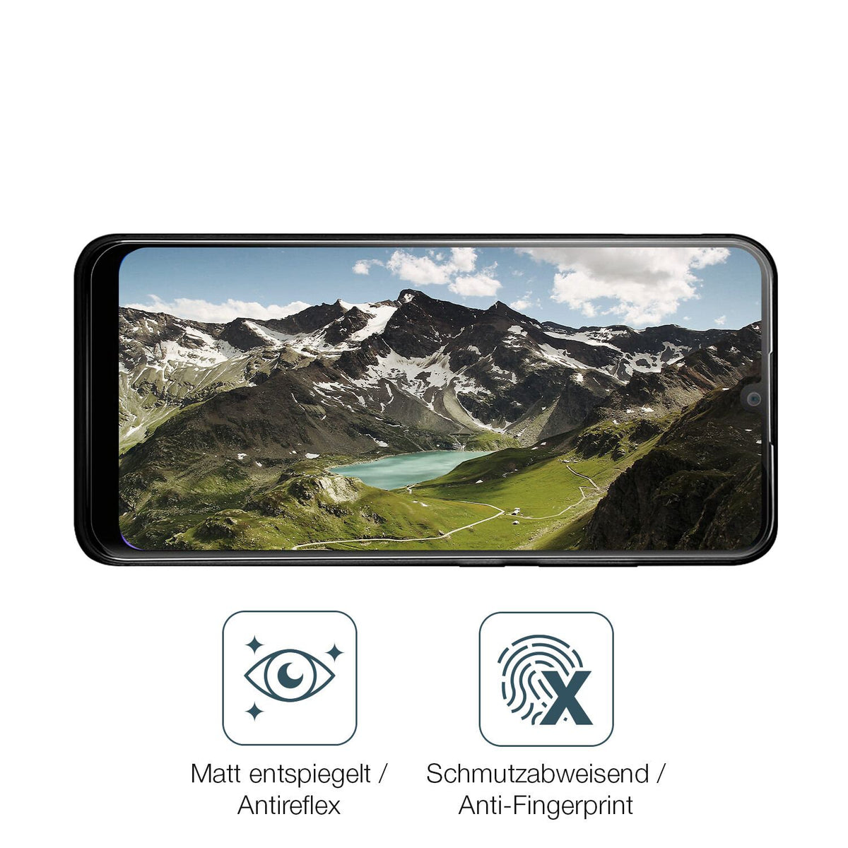 9H Hartbeschichtete, flexible Folie passend zugeschnitten für Multilaser G-Pro