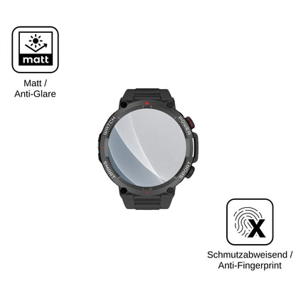 2x 9H Schutzfolie matt für Neow W-Watch 1.39 Panzerfolie