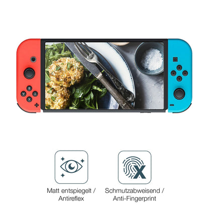 9H Hartbeschichtete, flexible Folie passend zugeschnitten für Nintendo Switch OLED