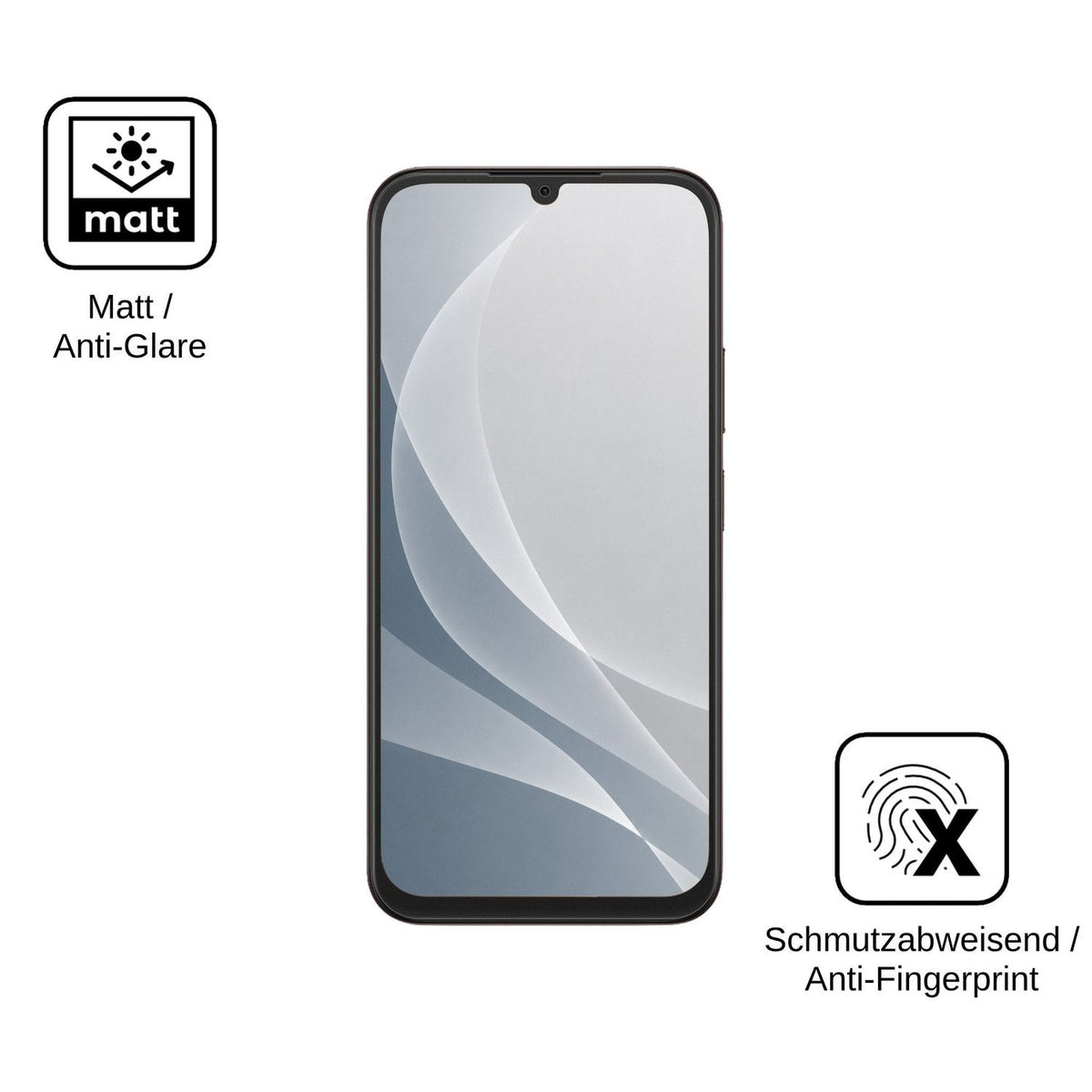 2x 9H Schutzfolie matt für Oppo K14 Lite Panzerfolie