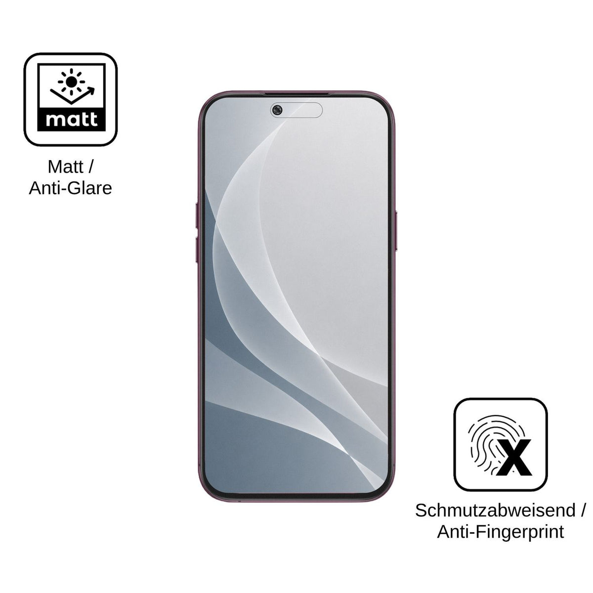 2x 9H Schutzfolie matt für Oukitel C18 Pro Max Panzerfolie