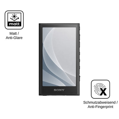 2x 9H Schutzfolie matt für Sony Walkman NW-A306 Panzerfolie