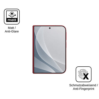 2x 9H Schutzfolie matt für Xiaomi 18 Fold Aussenseite Panzerfolie