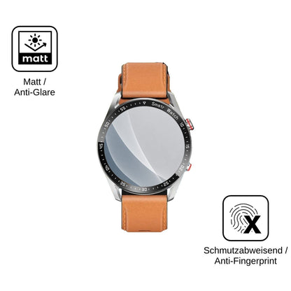 2x 9H Schutzfolie matt für YEMASTER Smartwatch 1.28 Panzerfolie