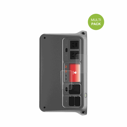 DJIPower 1000 V2 mit aufgebrachter dipos Displayschutzfolie, die lästige Fingerabdrücke minimiert