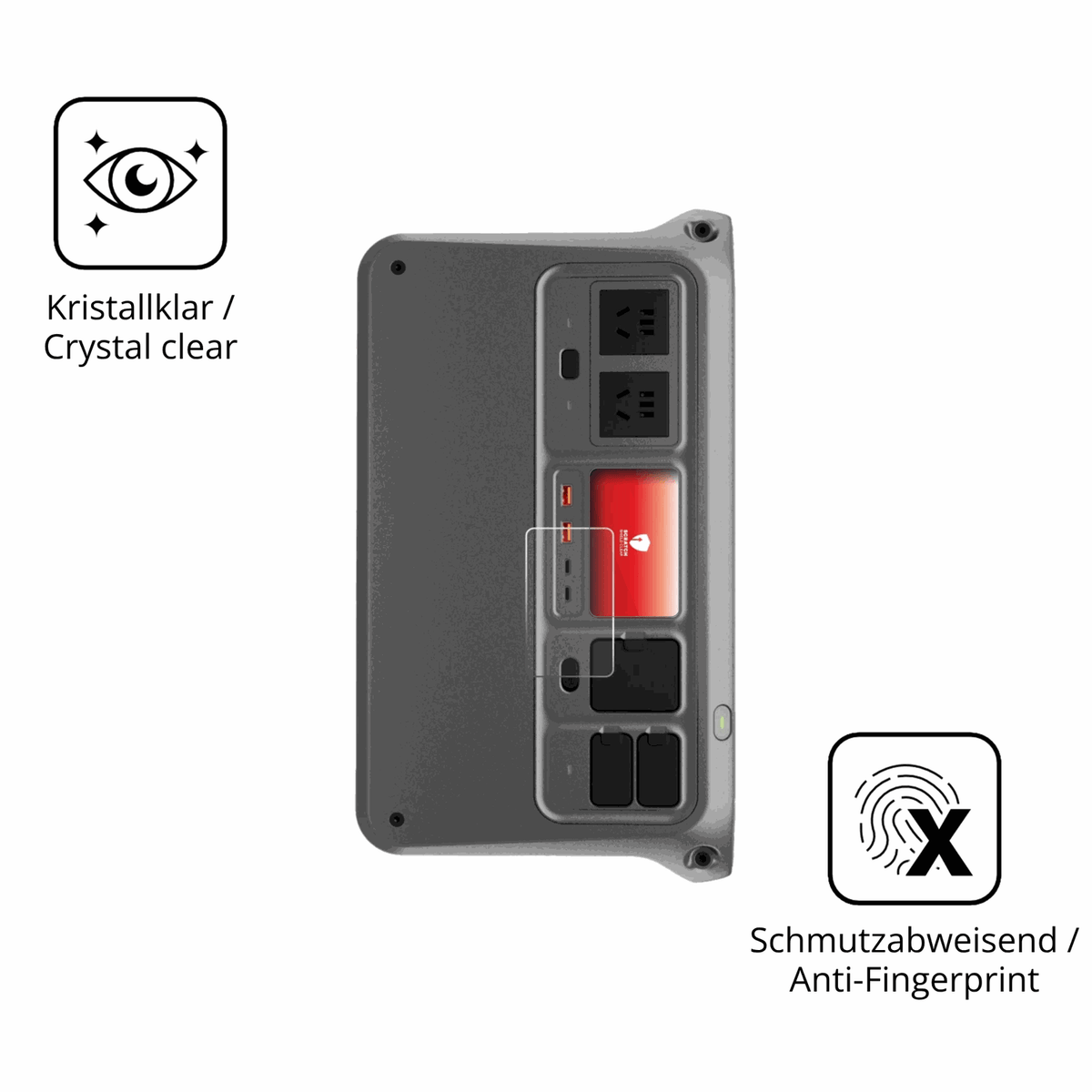 Flexible TPU-Folie passend zugeschnitten für DJI Power 1000 V2, vollständige Abdeckung