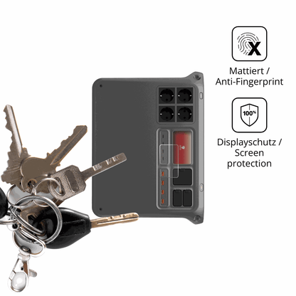 dipos Displayschutz für DJI Power 2000, mattierte Oberfläche, Blickschutzfilter und perfekter Passform