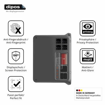 Privatsphäre-Schutz durch Sichtschutz-Folie passend zugeschnitten für DJI Power 2000