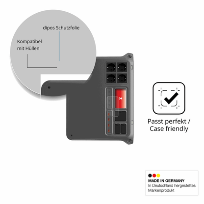 Schutzfolie mit optimaler Passform, zur Verwendung mit Hüllen geeignet