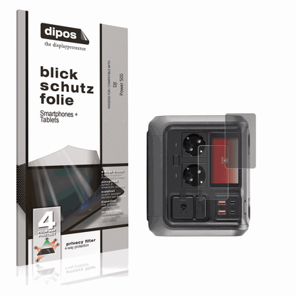 Blickschutzfolie von dipos passend für DJI Power 500, präziser Zuschnitt und blasenfrei montiert