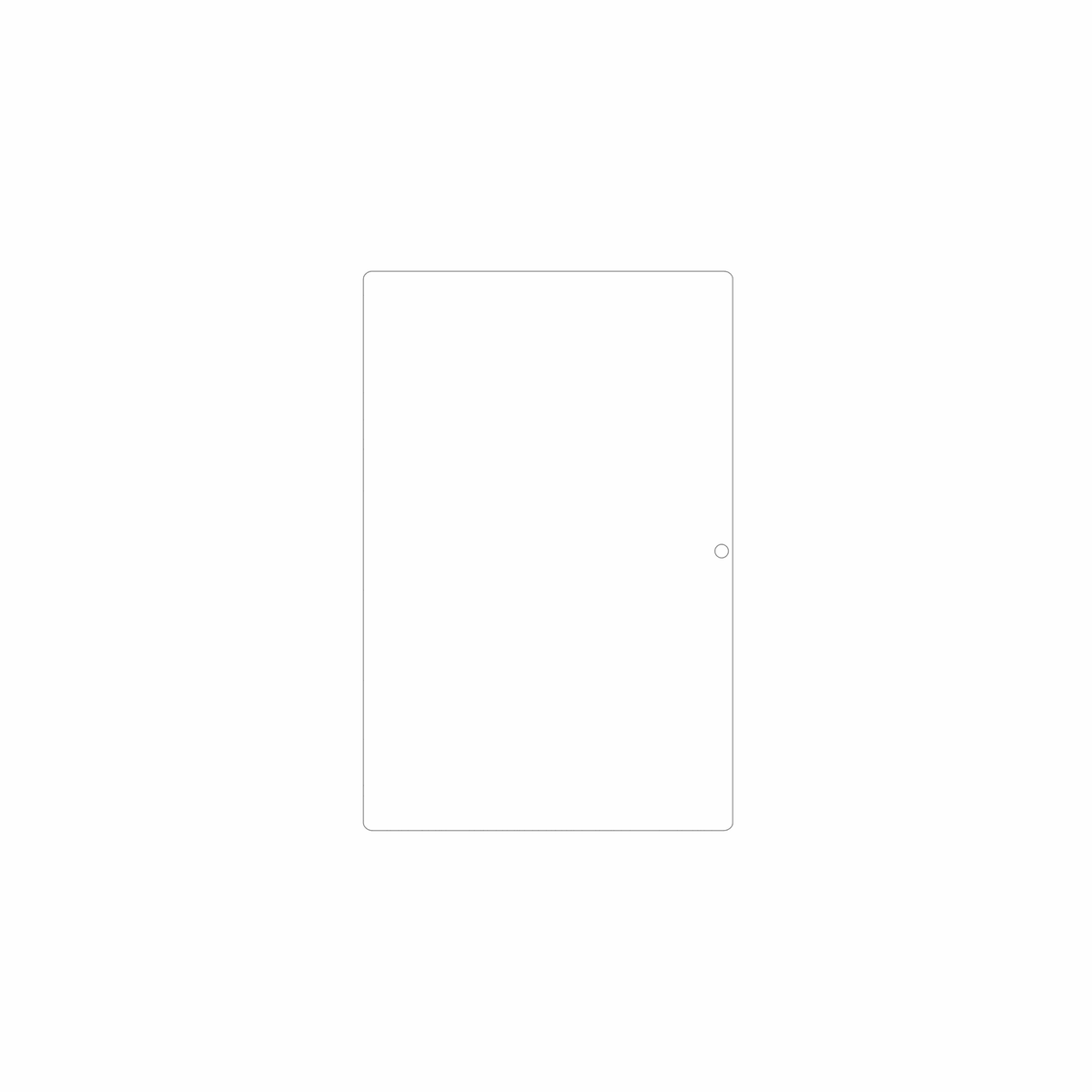 dipos Displayschutz für Dmoao D3 10 Zoll, mattierte Oberfläche, geringe Dicke und perfekte Passform