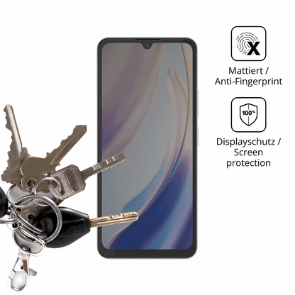 dipos Displayschutz für Doogee M30 Pro, mattierte Oberfläche, Blickschutzfilter und perfekter Passform