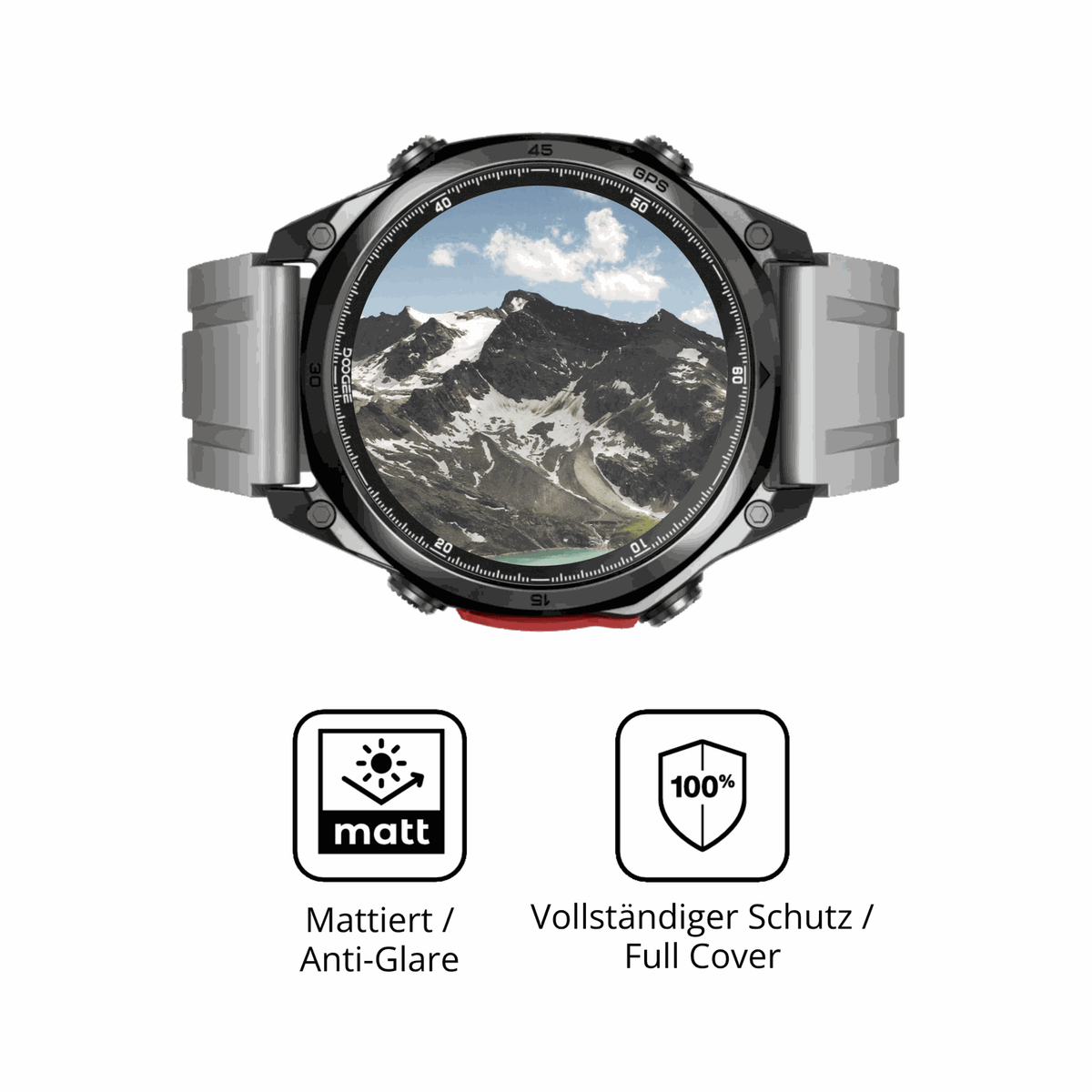 Flexible TPU-Folie passend zugeschnitten für Doogee Anywise W1, vollständige Abdeckung