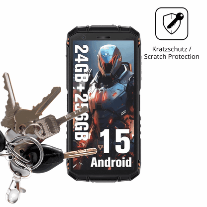 Schutz gegen Kratzer auf dem DOOGEE Fire 3 Ultra Glas durch Schlüssel oder Ähnliches