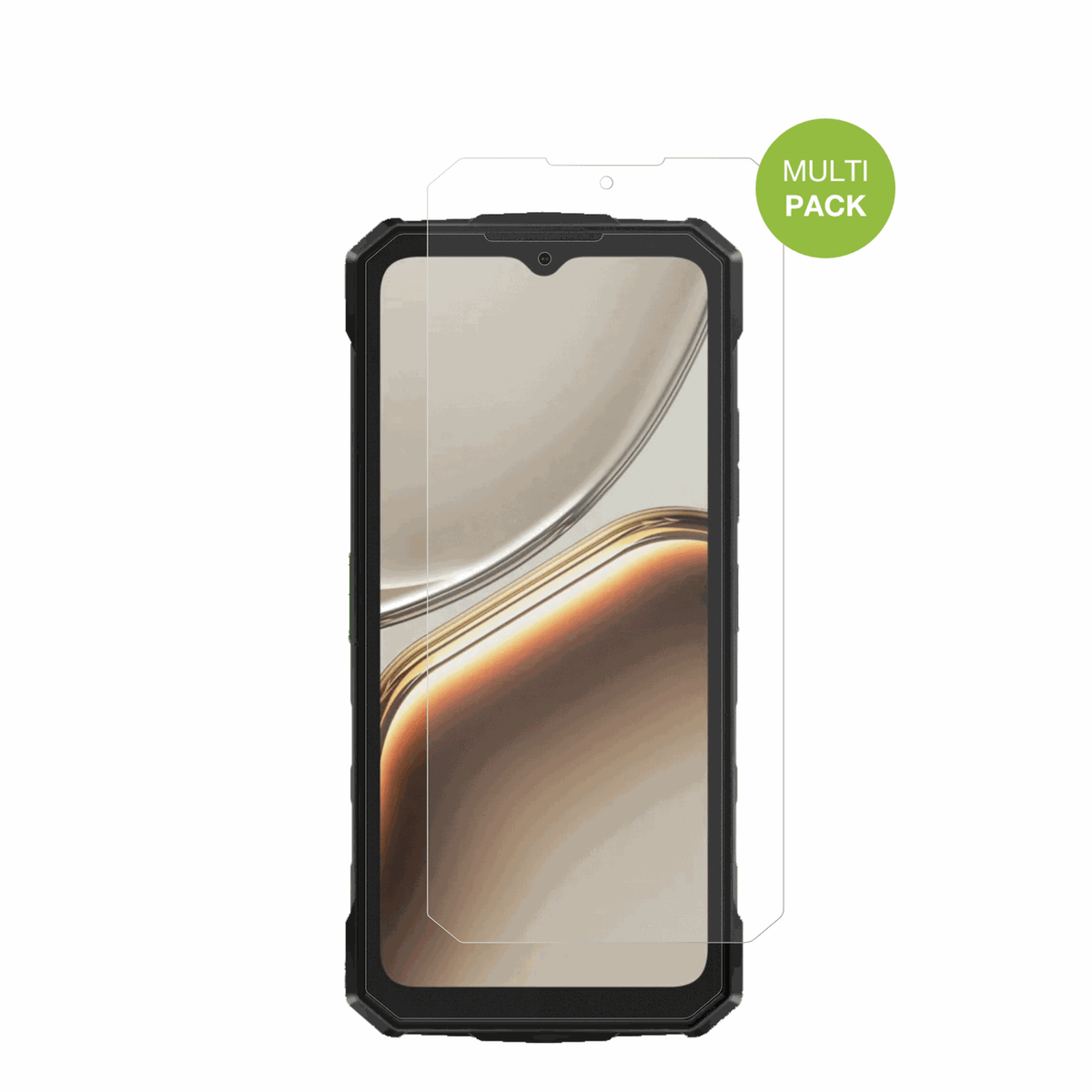 DOOGEEFire 5 Pro mit aufgebrachter dipos Displayschutzfolie, die lästige Fingerabdrücke minimiert