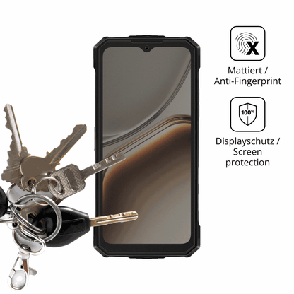dipos Displayschutz für DOOGEE Fire 5 Pro, mattierte Oberfläche, Blickschutzfilter und perfekter Passform