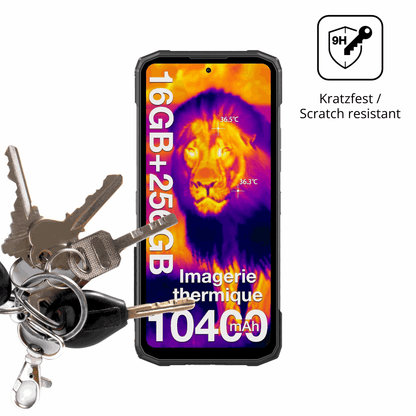 dipos Displayschutz für DOOGEE Fire 6, transparente Oberfläche, perfekte Passform auch für die Rundungen