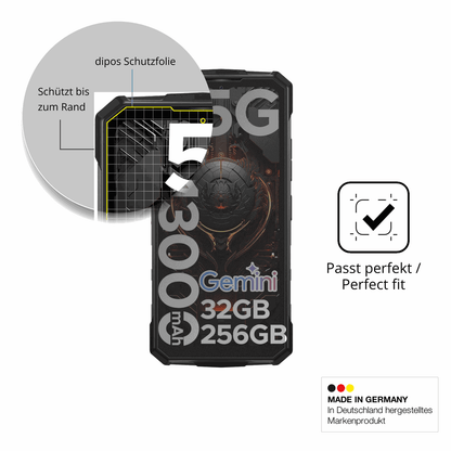 Schutz gegen Kratzer auf dem DOOGEE Fire 7 Pro Glas durch Schlüssel oder Ähnliches
